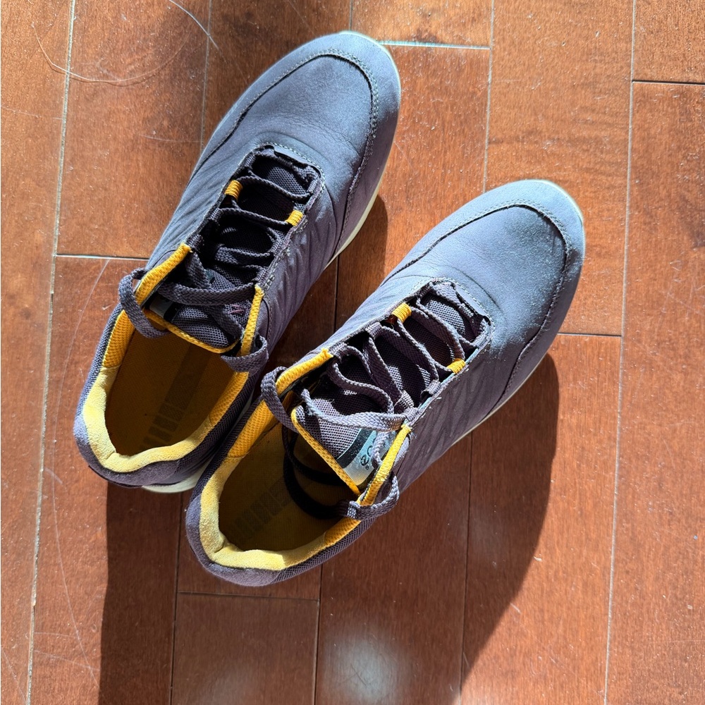 Ecco Gray and Yellow Women's Sneakers